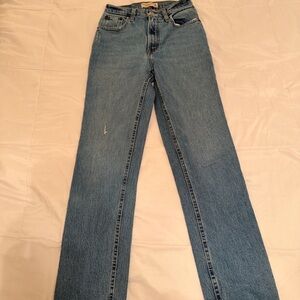Abercrombie & Fitch Women's Straight Leg Blue Jeans